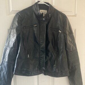 Maralyn & Me Faux Leather Moto Jacket XL